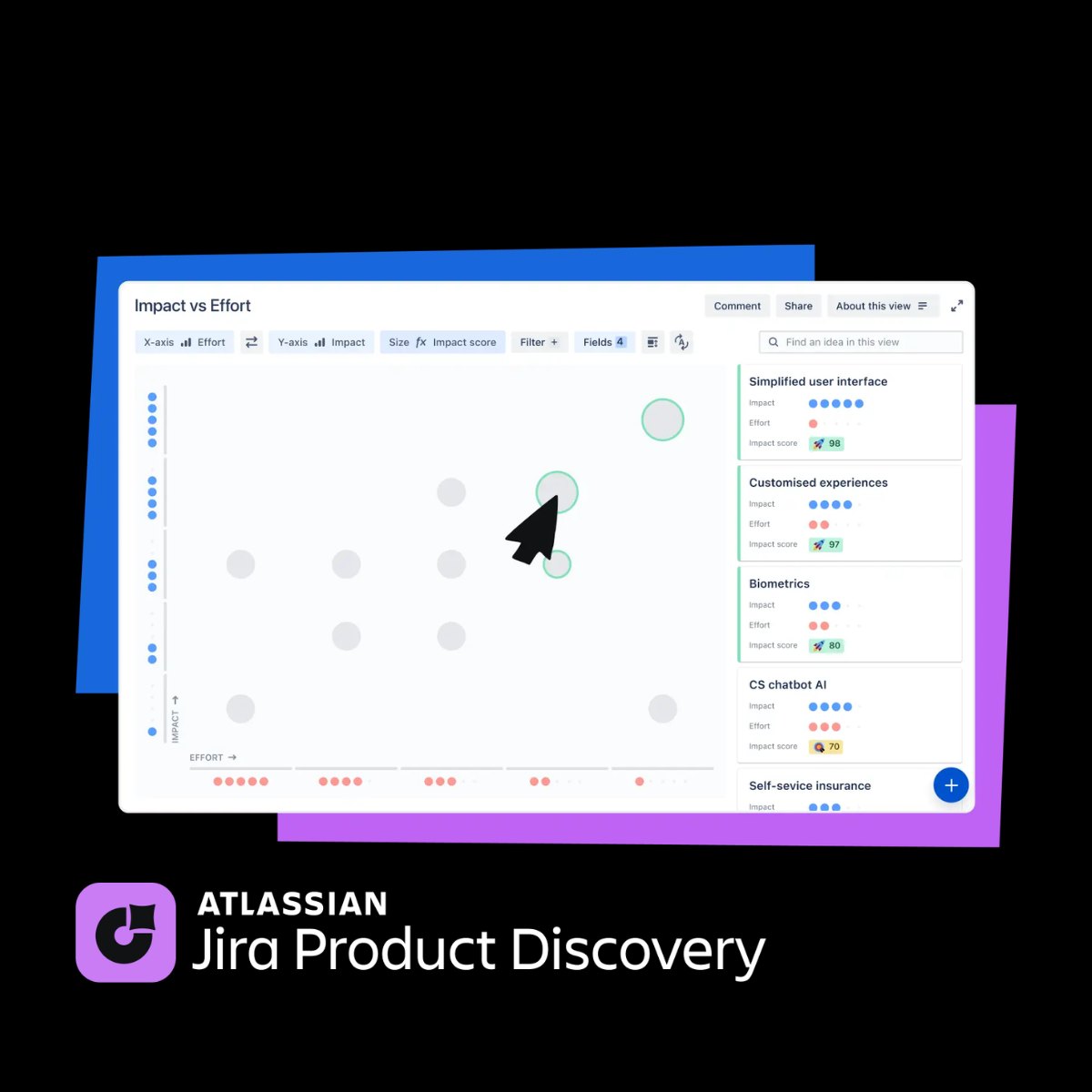Creatividad real de un anuncio de Atlassian Jira Product Discovery servida dentro de una respuesta de ChatGPT